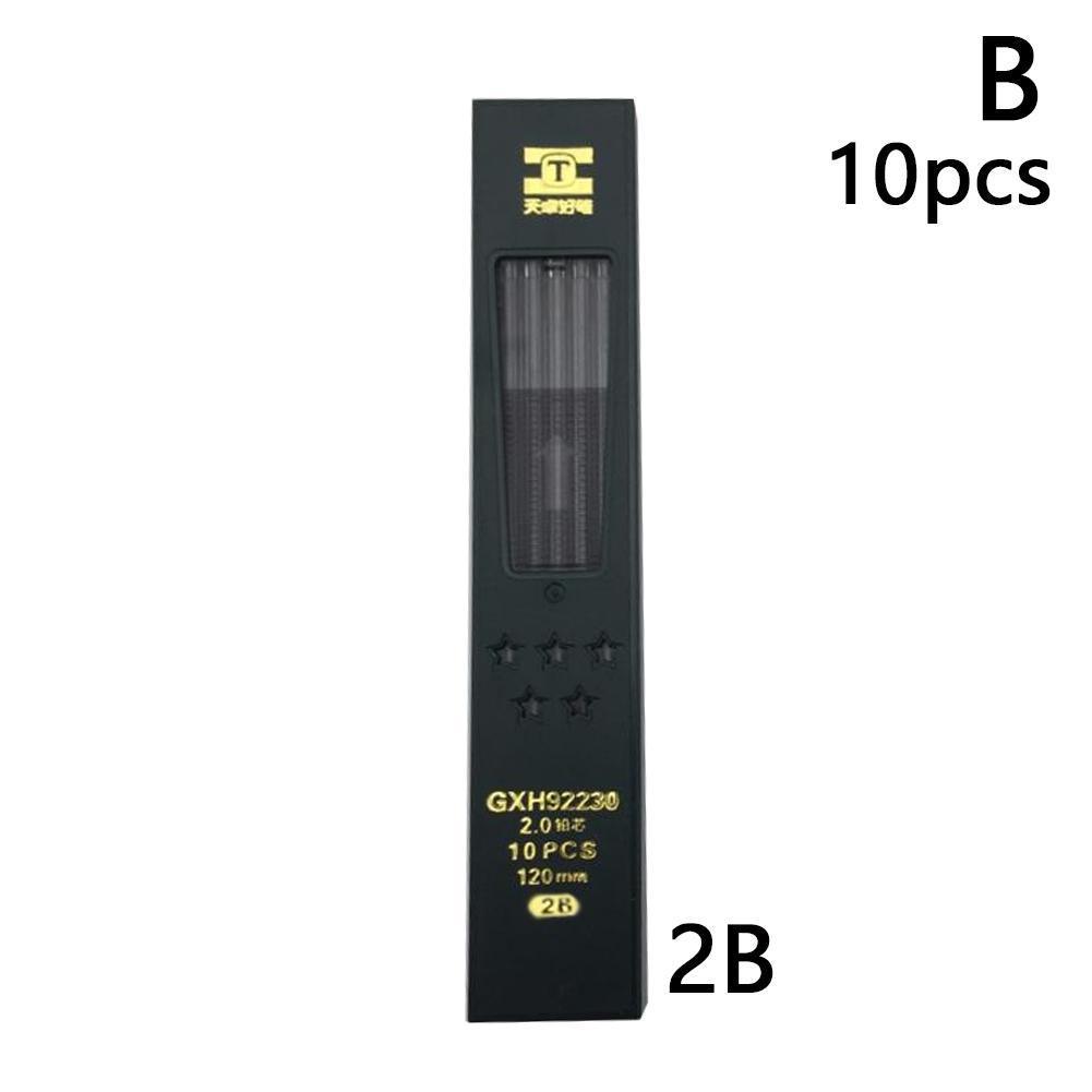Mechanical Pencil Lead - Heißer 10 Teile/schachtel 2mm 2B HB
