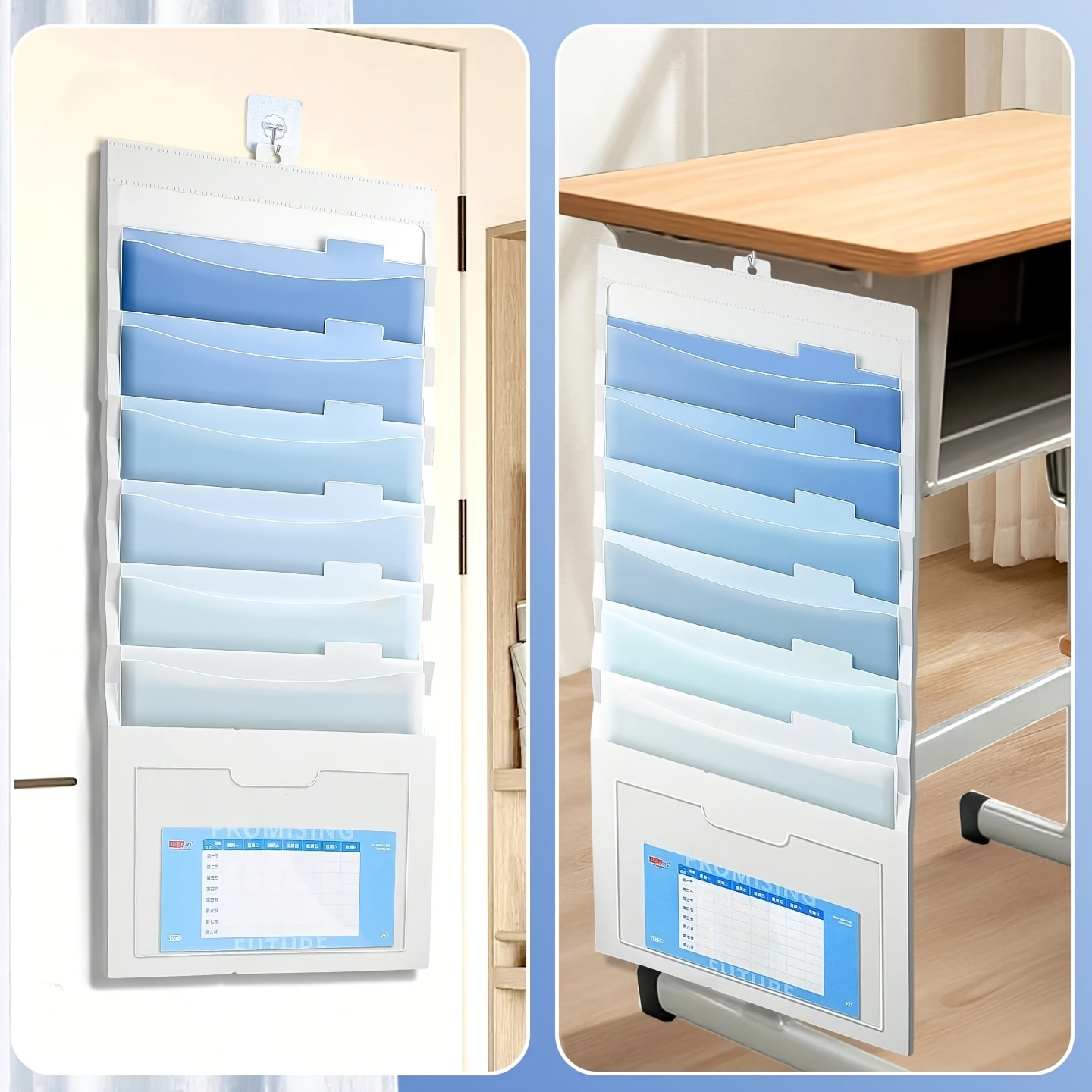 File Folder Hanging - 1 Stück Hängemappen-Organizer, faltbare Aktenmappe, erweiterbare