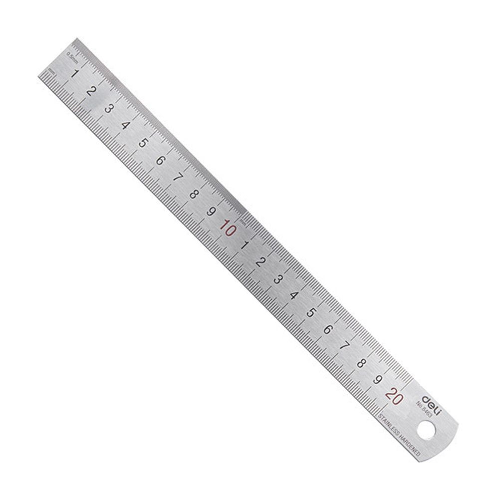 Stationery Office Supply Store - Deli 20 cm gerades Lineal aus