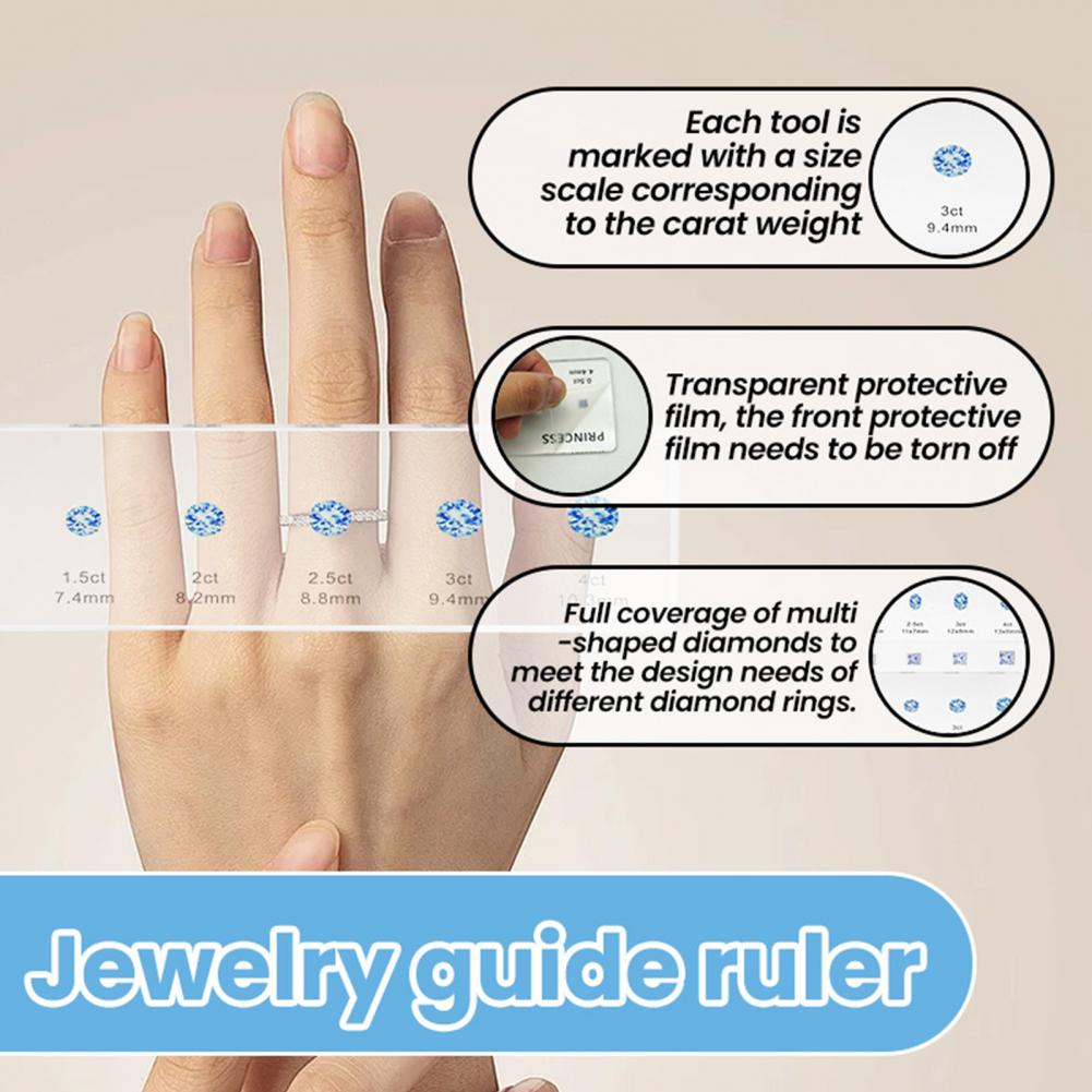 Ruler Set Transparent - Langlebiges Lineal, transparentes Acryl-Messlineal-Set, rund, oval,