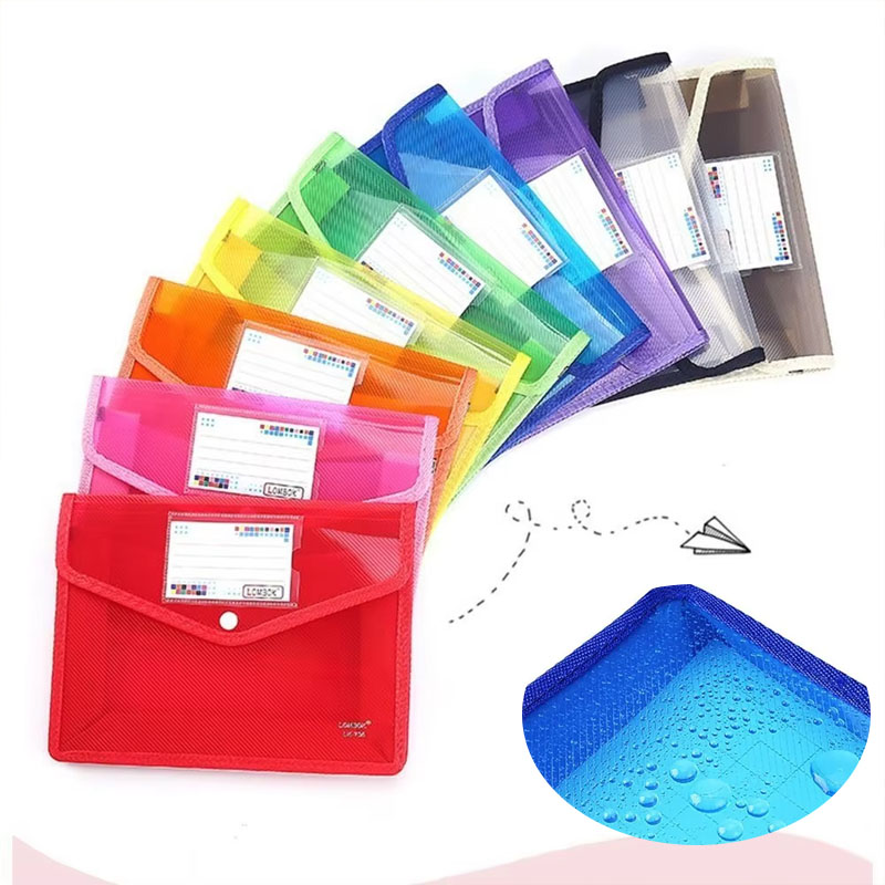 Is Stationery Office Supply - 1–10 Stück wasserdichte A4-A5-Aktenordner mit Druckknopf,