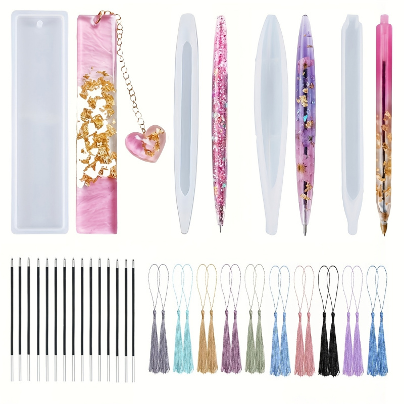 Stationery Warehouse - 39 Stift- und Lesezeichen-Silikonformen/Quastenformen, Formen zum