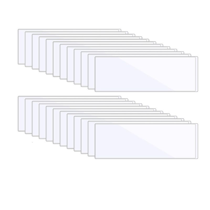 Desk Name Plate - N34R-Transparente wiederverwendbare Namensschilder im Taschenformat, 30