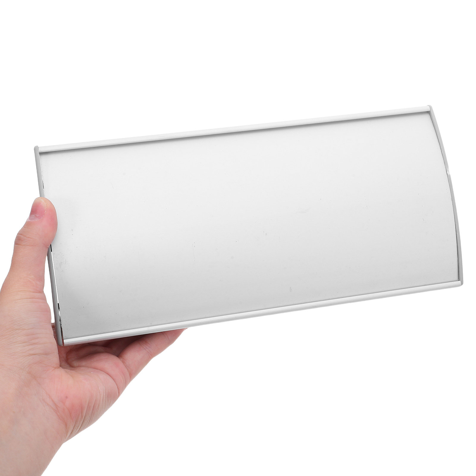 Desk Name Plate - Blanker, gewölbter Namensschildhalter für Büroschreibtische, gebogener