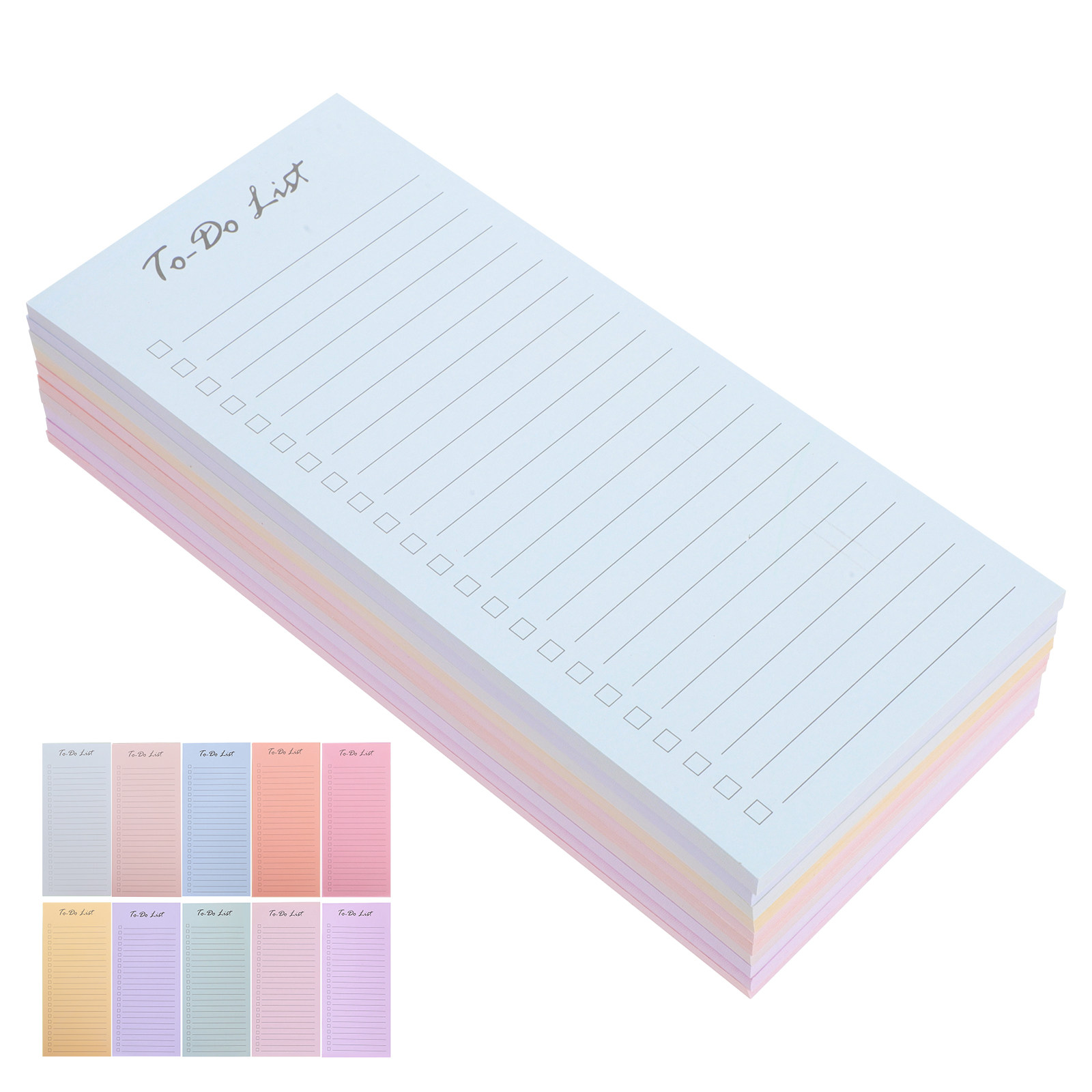 Office Stationery Supply List - 10 Blatt Haftnotizblöcke, liniert, Tagesplaner für