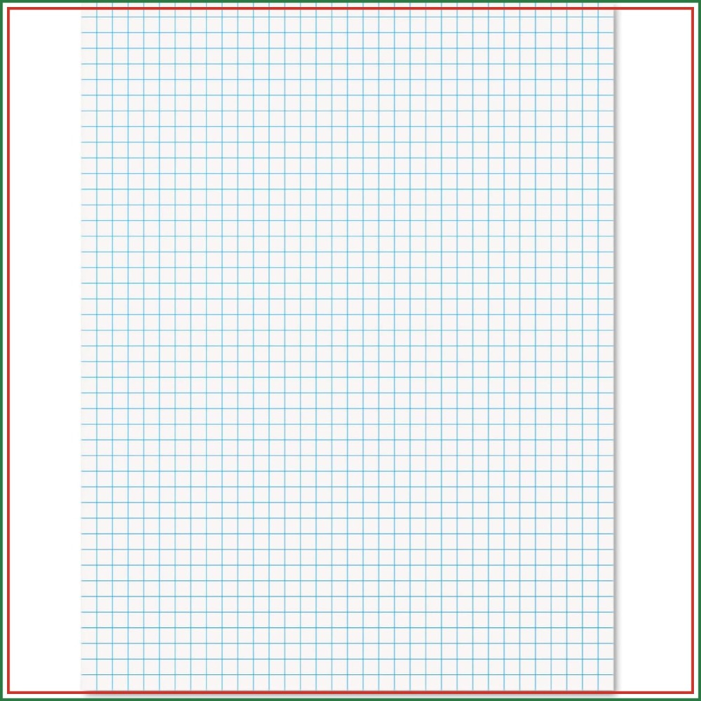 Graph Paper Pad - Quad-Ruled Graph Paper Pad 8,5x11 Zoll,