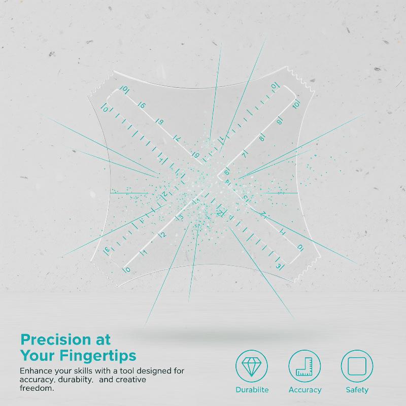 Transparentes Acryl-Dichtemess – Ruler Set Transparent Bewertung und Preis