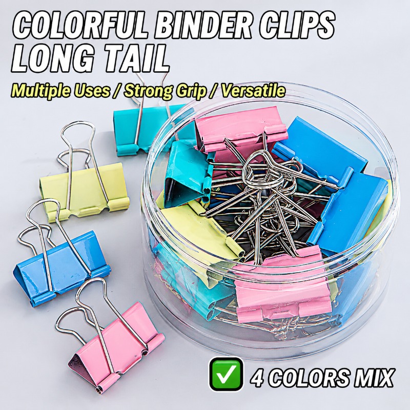 40 Stück/Set Lange Bunte Metal – Is Stationery Office Supply Bewertung und Preis