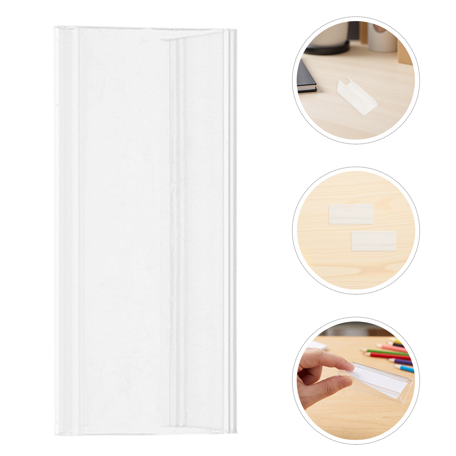 25 Stück Klare Kunststoff-Name – Desk Name Plate Bewertung und Preis