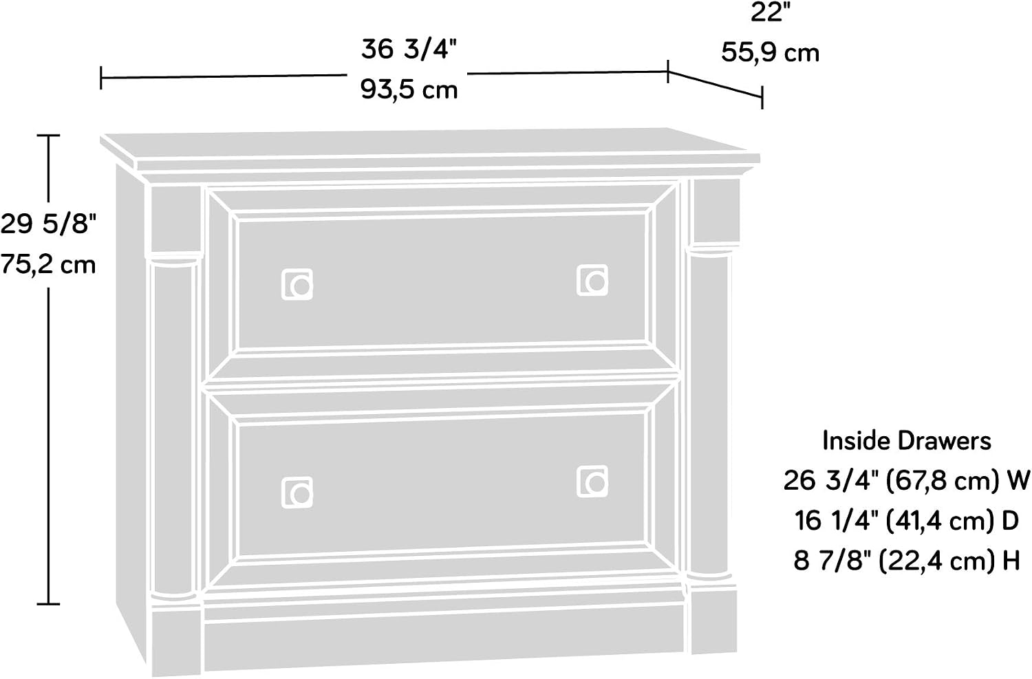 Palladia Aktenschrank mit 2 Sc – File Folder Hanging Bewertung und Preis