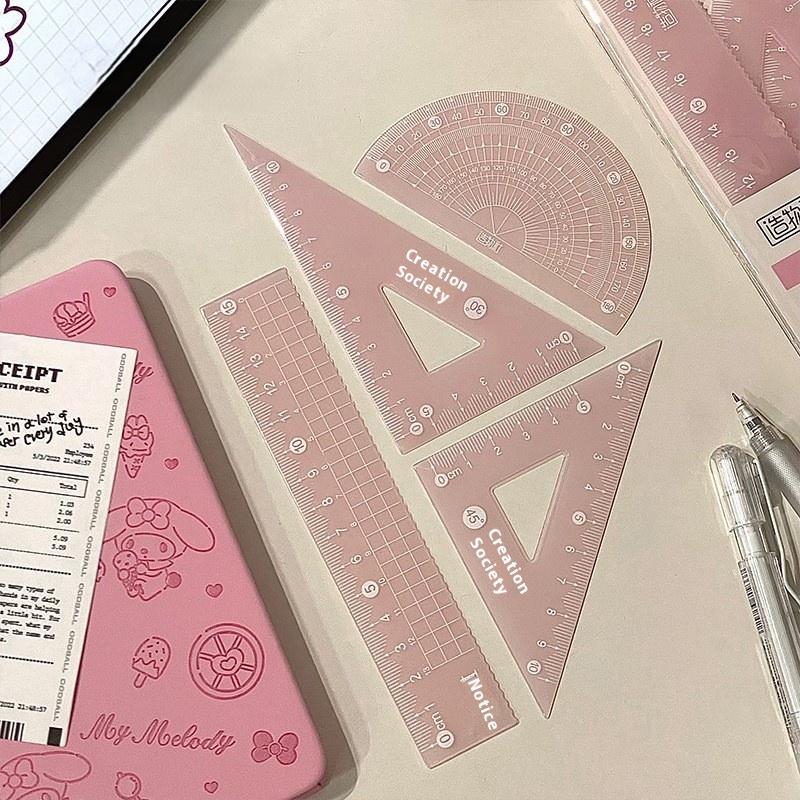 4-teiliges Set Transparentes M – Ruler Set Transparent Bewertung und Preis